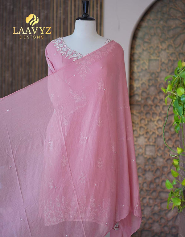 Handwork Silk Ready-to-Wear Kurti Set – Effortless Luxury ✨