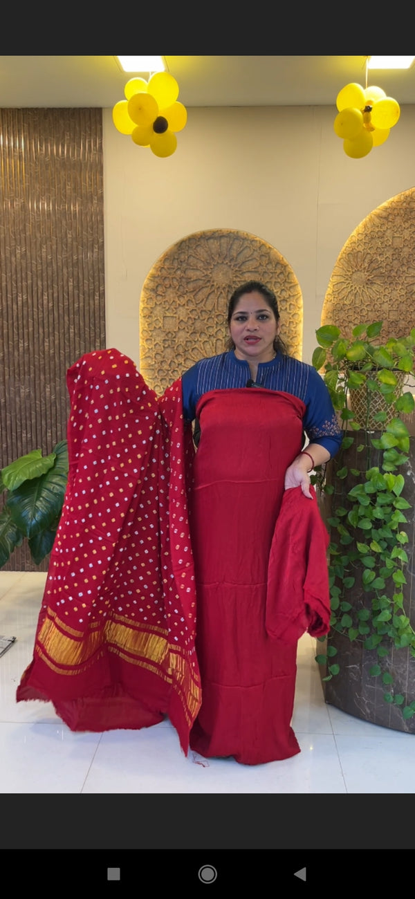 Unstitched salwar material BA7744