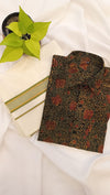 🌿 Ajrakh Cotton Shirt Combo – Timeless Block Print Elegance✨