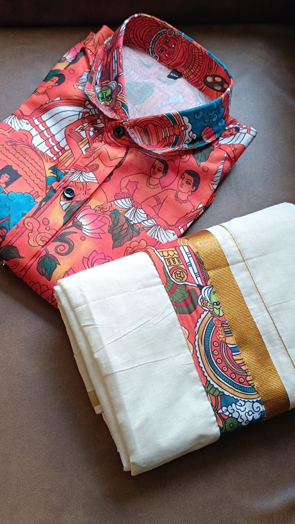 ✨ Elevate your festive and casual style with our Dhothi Combo Set! ✨