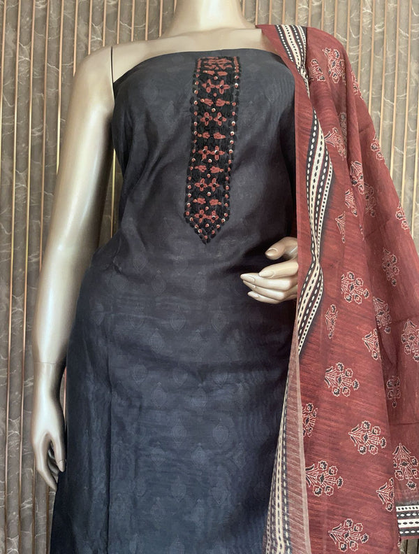 Art silk salwar materials Dupatta Chandheri Silk - PRV08