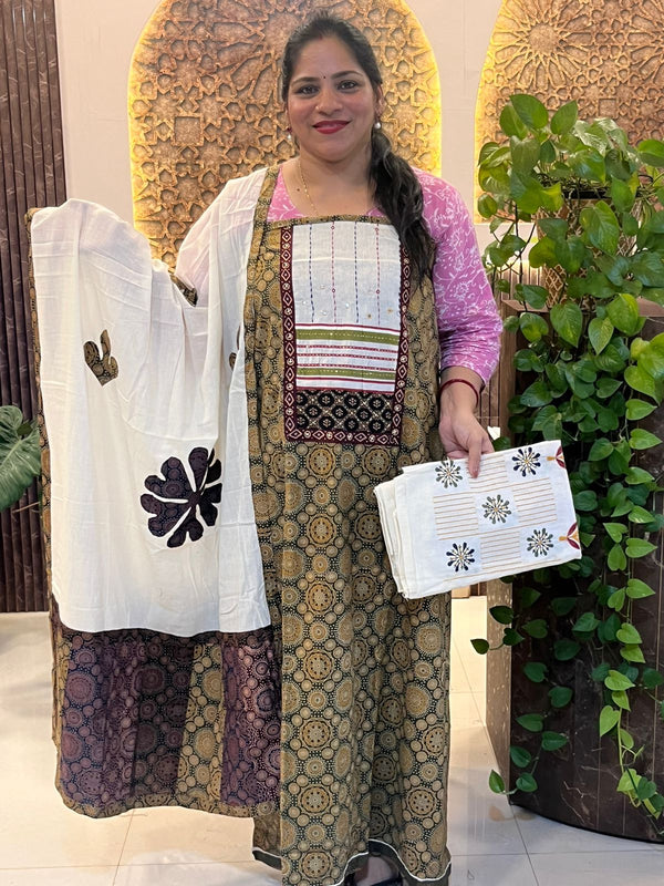 Ajrakh Cotton Salwar - RIDA1