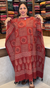 Ajrakh Printed Pure Cotton KAFTAN | Brick Red