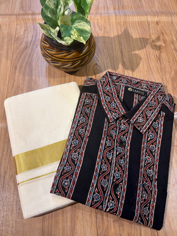 Ajarak Modal shirt and Dhothi collections✨