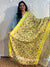 Linen cotton floral design dupatta - PAR555