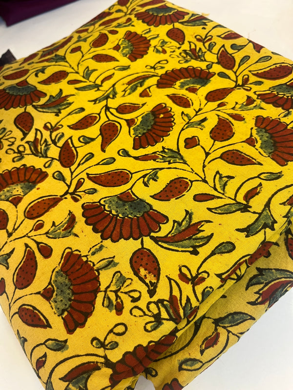 Pure Ajrakh Cotton Running material