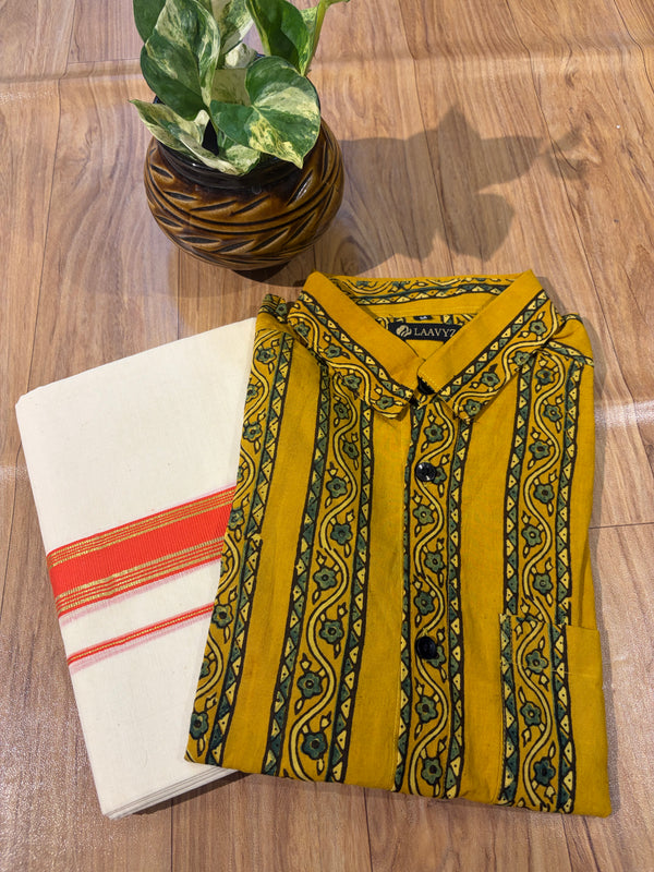 Ajarak Modal shirt and Dhothi collections✨