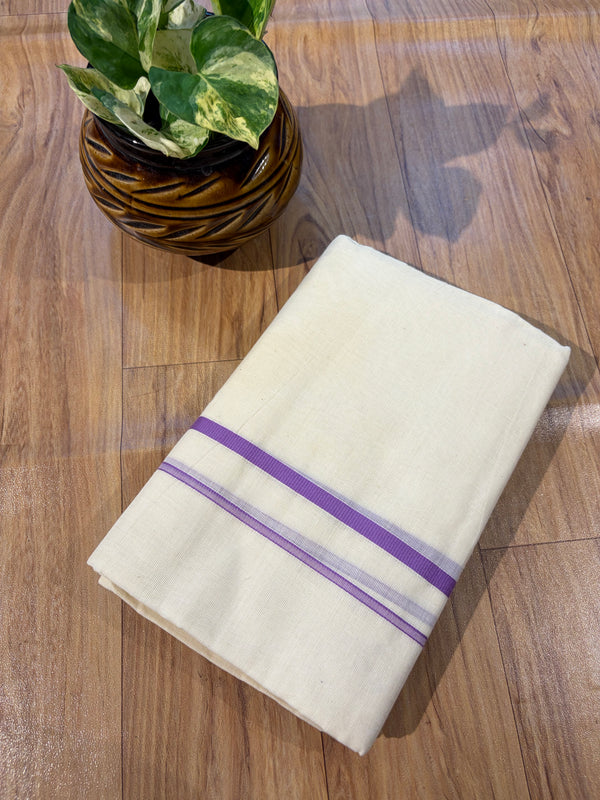 🌿 Puliyilakkara Handloom Set Mundu – Timeless Kerala Tradition ✨