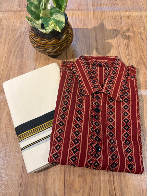 Ajarak Modal shirt and Dhothi collections✨