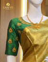 🌟 Celebrity-Inspired Semi Kanchipuram Silk Saree – Regal Charm, Star Style 👑