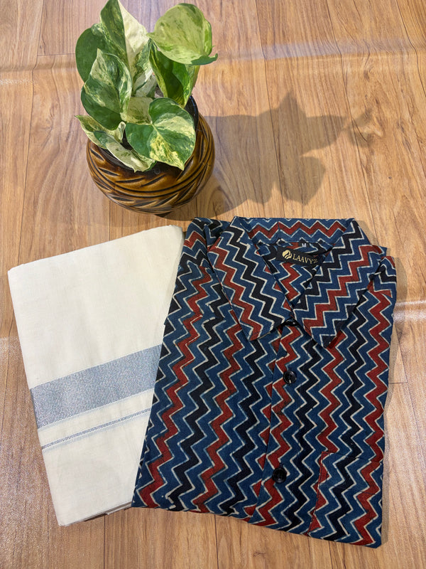 Ajarak Modal shirt and Dhothi collections✨
