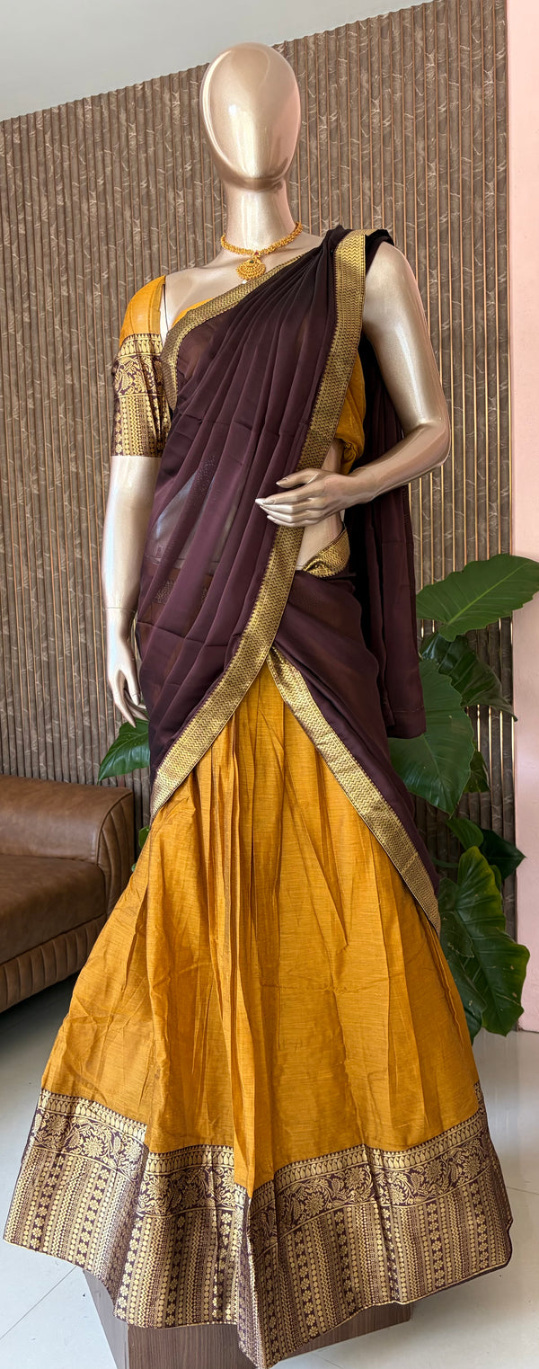 🌸SEMI STITCHED DHAVANI COLLECTIONS ✨🌺