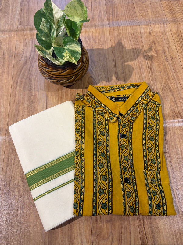 Ajarak Modal shirt and Dhothi collections✨