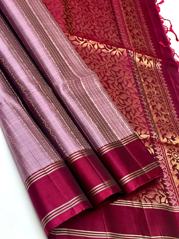 🧚‍♀️Handloom Made Double Warp*DIAMOND NEEDLE (VAIRA OOSI )DESIGN* Soft Silk Sarees