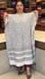 Ajrakh Printed Pure Cotton KAFTAN | Milky White