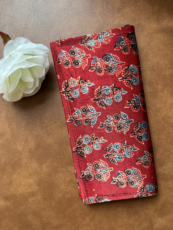 Ajrakh Modal Silk Clutches