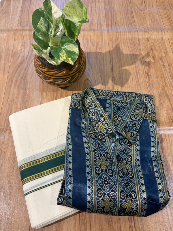 Ajarak Modal shirt and Dhothi collections✨