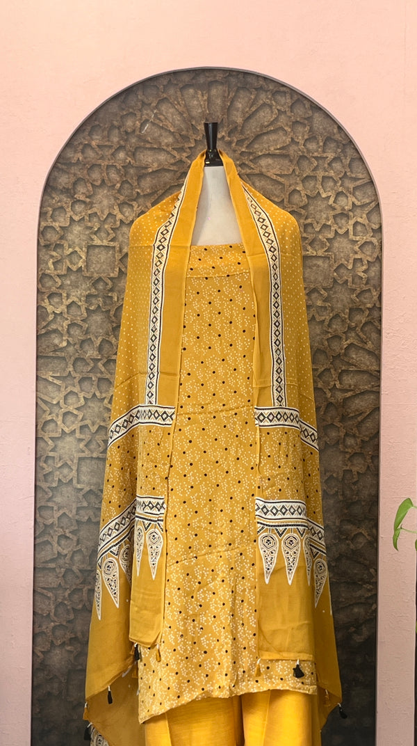 Unstitched Modal Silk Salwar Set - Embrace The Luxury🧵