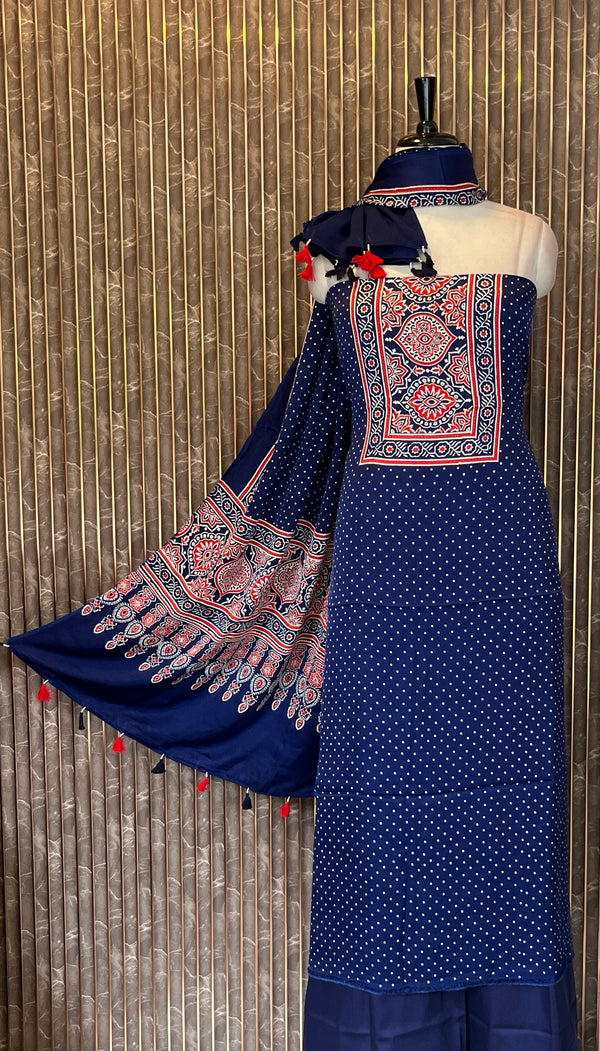 Unstitched Modal Silk Salwar Set - Embrace The Luxury🧵