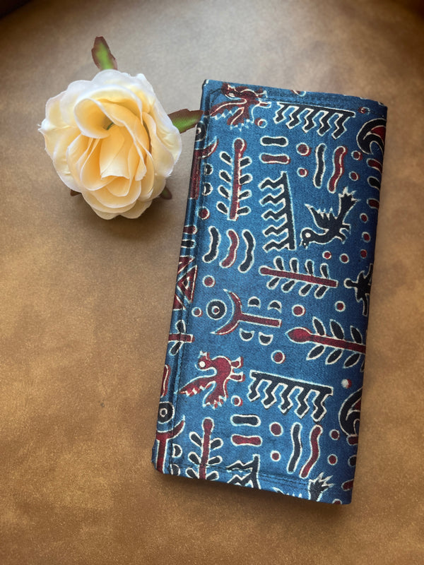Ajrakh Modal Silk Clutches