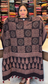 Ajrakh Printed Pure Cotton KAFTAN | Black