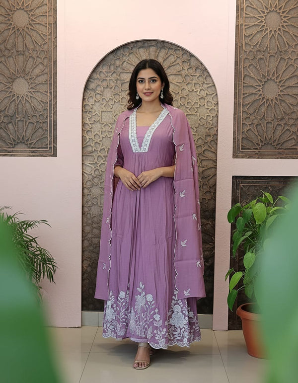 ❤️✨Mul Chandery Ready to wear Kurtis set