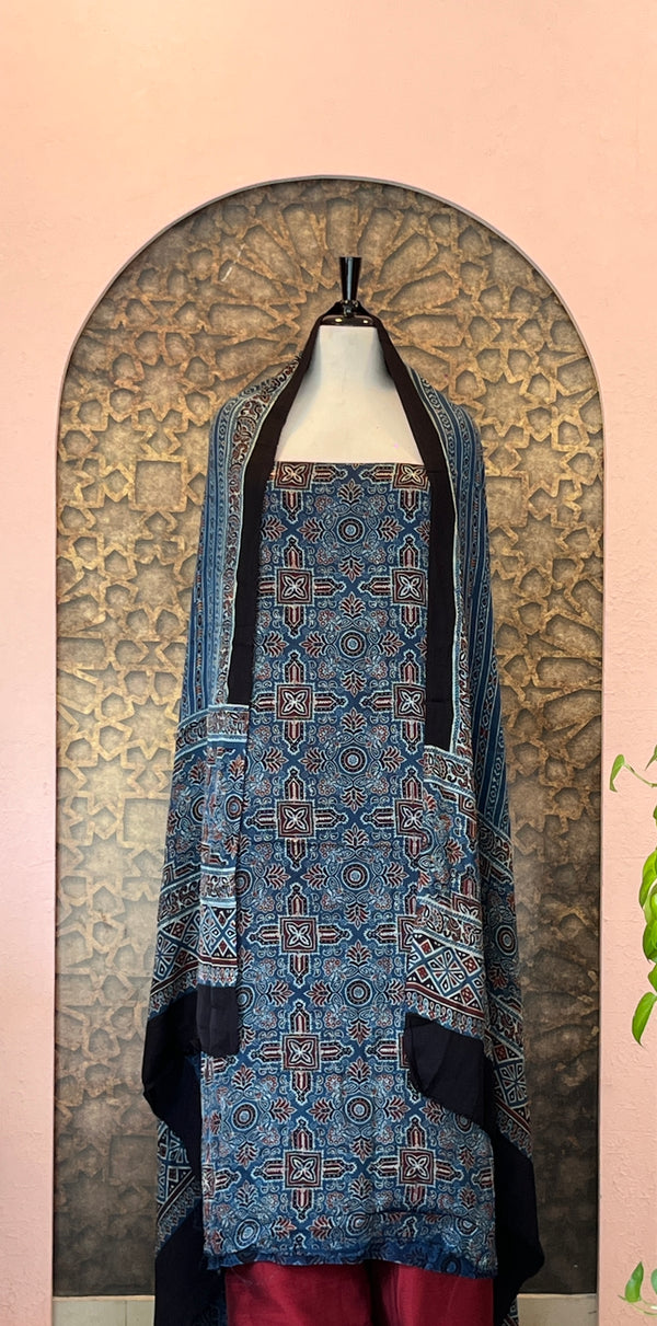Unstitched Modal Silk Salwar Set - Embrace The Luxury🧵