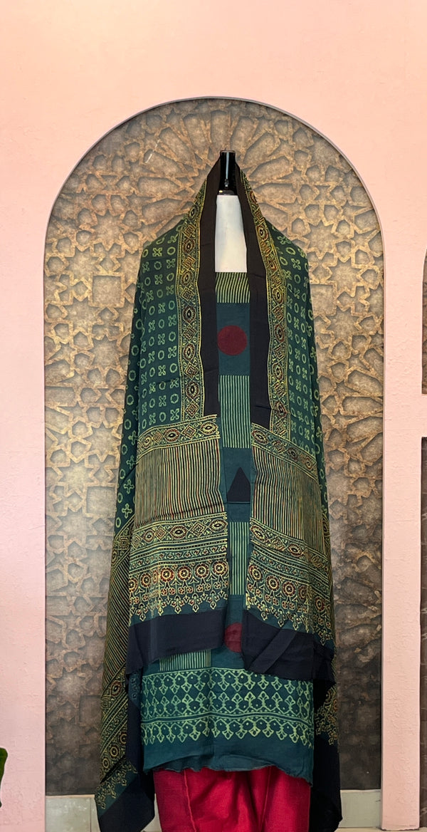 Unstitched Modal Silk Salwar Set - Embrace The Luxury🧵