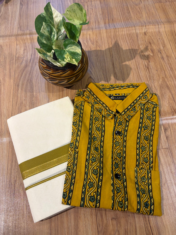 Ajarak Modal shirt and Dhothi collections✨