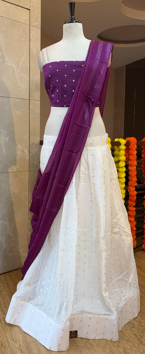 🌸SEMI STITCHED DHAVANI COLLECTIONS ✨🌺