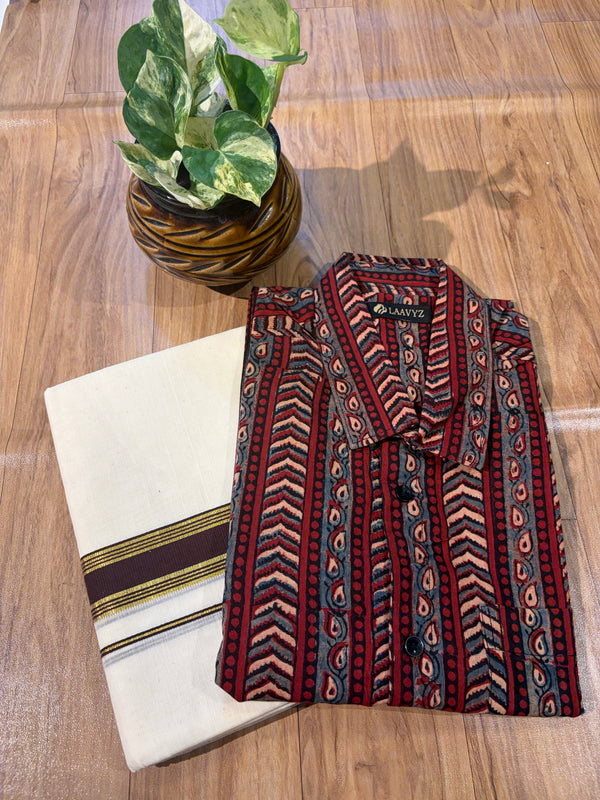 Ajarak Modal shirt and Dhothi collections✨