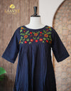 Slub Cotton Kurti with Embroidery Work – Simple & Elegant ✨