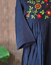 Slub Cotton Kurti with Embroidery Work – Simple & Elegant ✨