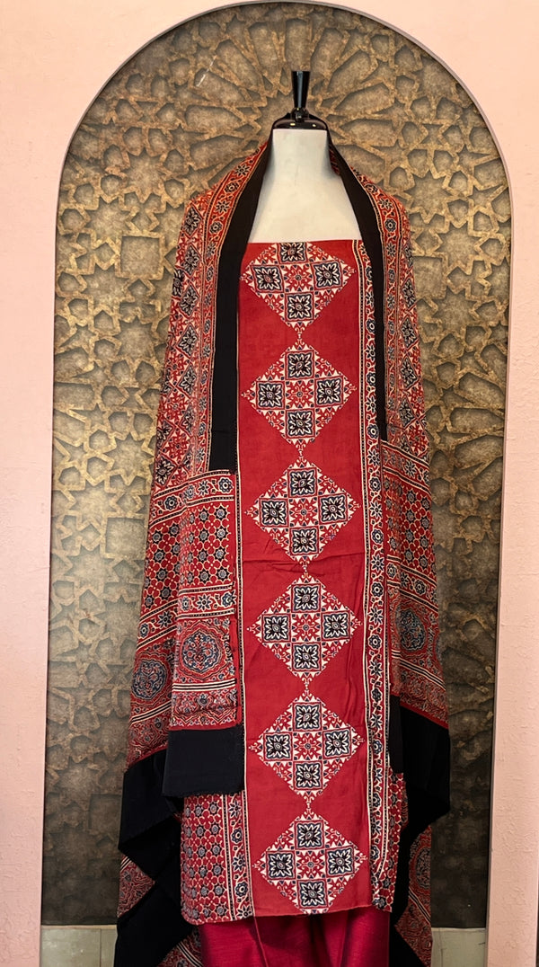 Unstitched Modal Silk Salwar Set - Embrace The Luxury🧵
