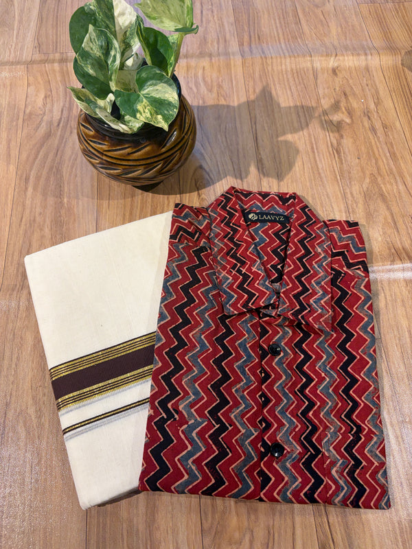 Ajarak Modal shirt and Dhothi collections✨