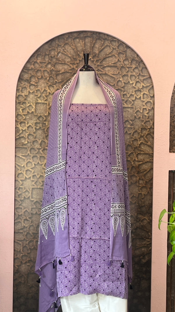 Unstitched Modal Silk Salwar Set - Embrace The Luxury🧵