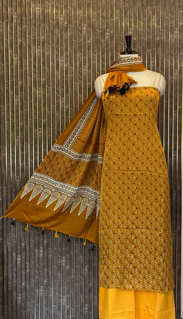 Unstitched Modal Silk Salwar Set - Embrace The Luxury🧵