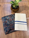 🌿 Puliyilakkara Handloom Set Mundu with Blouse – Timeless Kerala Tradition ✨
