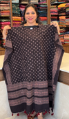 Ajrakh Printed Pure Cotton KAFTAN | Premium Black