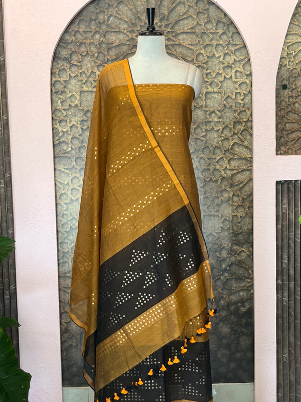 Pure Handloom Linen Unstitched Salwar Materials ✨
