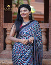 Ajrakh Modal Silk Saree – A Timeless Blend of Art & Elegance ✨
