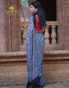 Ajrakh Modal Silk Saree – A Timeless Blend of Art & Elegance ✨