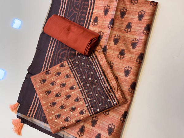 Semi rose silk Salwar - PRVT1