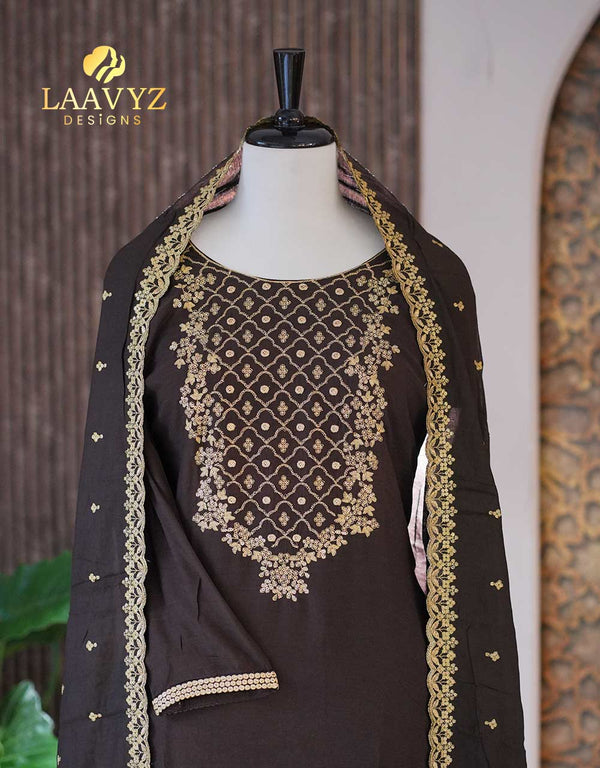 Semi-Silk Ready-to-Wear Kurti Set – Effortless Elegance ✨