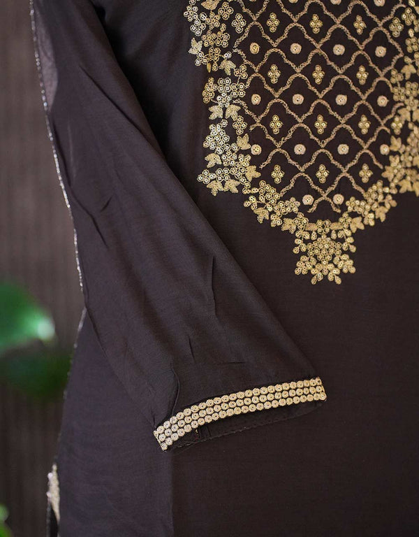 Semi-Silk Ready-to-Wear Kurti Set – Effortless Elegance ✨