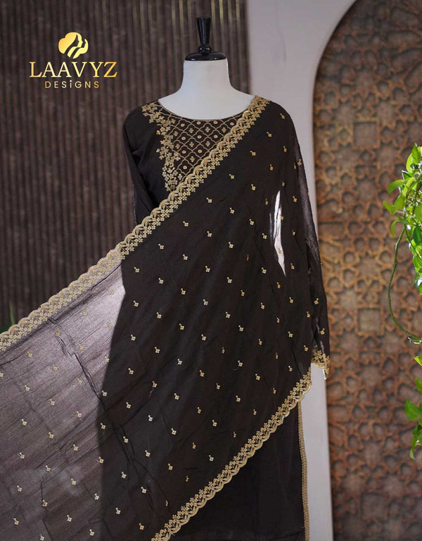 Semi-Silk Ready-to-Wear Kurti Set – Effortless Elegance ✨