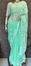 Lucknowi Chikankari Saree - PRV28
