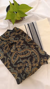 ✨ Modal Silk Shirt & Mundu Combo – Soft Luxury with Traditional Charm 🌿