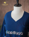 Slub Silk Kurti with Embroidery – Timeless Elegance & Comfort ✨