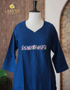 Slub Silk Kurti with Embroidery – Timeless Elegance & Comfort ✨